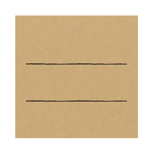手書きPOP用ｶｰﾄﾞ ｽｸｴｱ型 ｸﾗﾌﾄ 1ﾊﾟｯｸ(10枚)画像