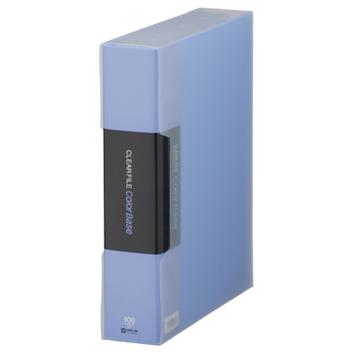 ｸﾘｱｰﾌｧｲﾙ ｶﾗｰﾍﾞｰｽｸｲﾝﾄ A4ﾀﾃ 100ﾎﾟｹｯﾄ 背幅64mm 青 1ｾｯﾄ(5冊)画像