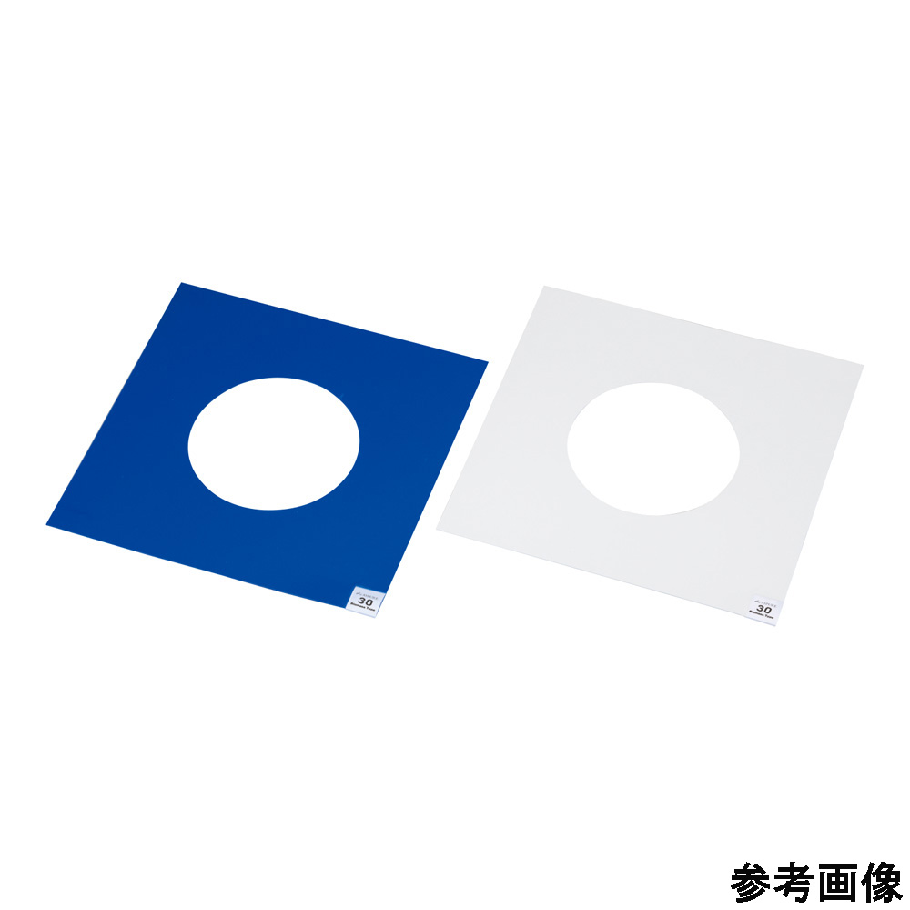 アズピュアエアーシャワー用粘着シート（バイオマスプラ配合）青 中粘着 穴φ150mm 1袋(30層×1シート入)画像