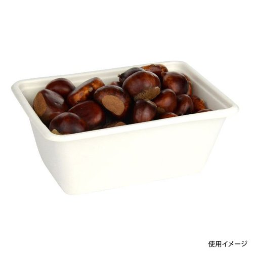 弁当容器 ABボックス18-13(H72) パックスタイル 透明な蓋付きの容器が横向きに並べられた様子