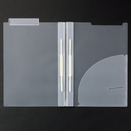 ｶﾙﾃﾎﾙﾀﾞｰ ﾀﾞﾌﾞﾙﾌｧｽﾅｰ付 上見出しﾀｲﾌﾟ A4ﾖｺ 1ﾊﾟｯｸ(50枚)画像