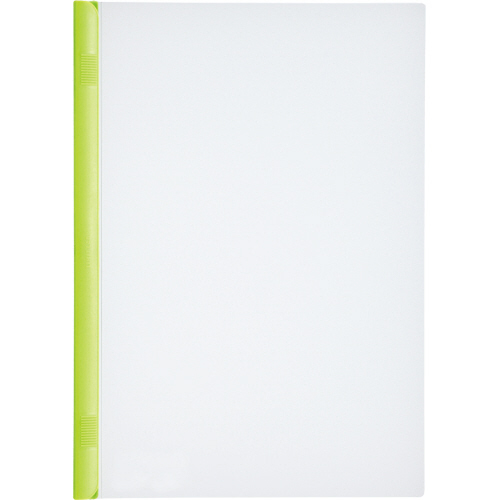 ﾘｸｴｽﾄ ｽﾗｲﾄﾞﾊﾞｰﾌｧｲﾙ 厚とじﾀｲﾌﾟ A4ﾀﾃ 50枚収容 黄緑 1ﾊﾟｯｸ(10冊)画像