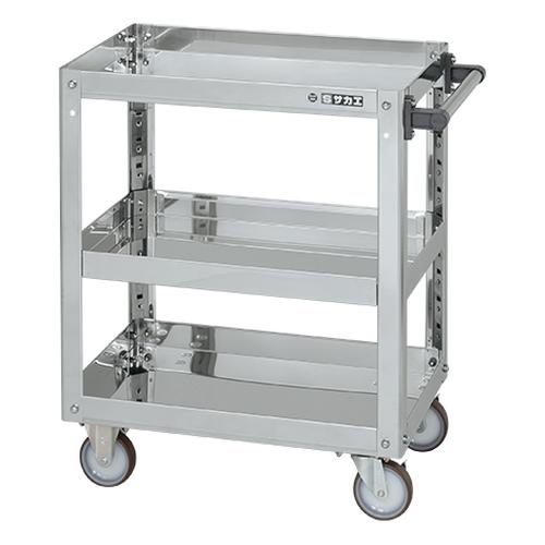 ステンレススーパーワゴン（プレート式）ＳＵＳ４３０　ＳＡＰ４－６０７３ＮＵ画像