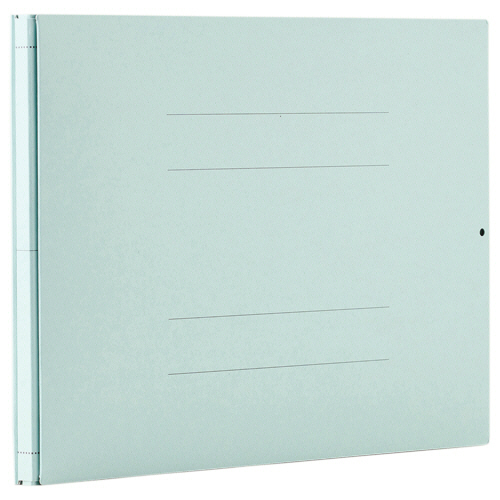 背幅伸縮ﾌﾗｯﾄﾌｧｲﾙ A4ﾖｺ 800枚収容 背幅13-93mm 青 1冊画像