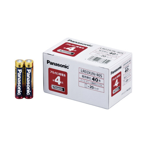 アルカリ乾電池　単４　４０本入