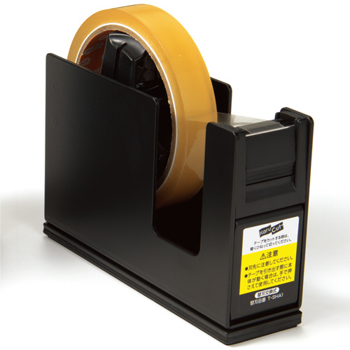 ﾃｰﾌﾟｶｯﾀｰ ｶﾙｶｯﾄ(ｽﾁｰﾙﾀｲﾌﾟ) 大巻･小巻両用 黒 1台