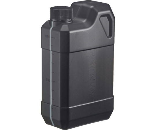 扁平缶 1L スリット入 目盛付 ブラック画像