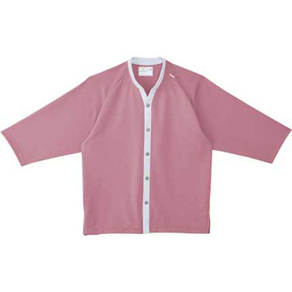 前開きシャツ ピンク L（身丈71cm）