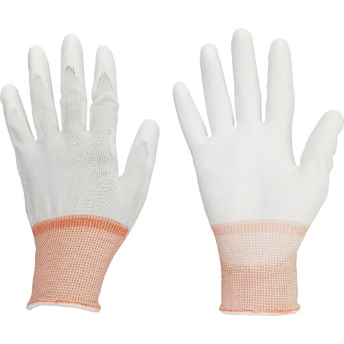 ｼﾘｺﾝ背抜き手袋 ｼﾘｺﾝｺｰﾄ SSｻｲｽﾞ 白/ｵﾚﾝｼﾞ 1組(10双)画像