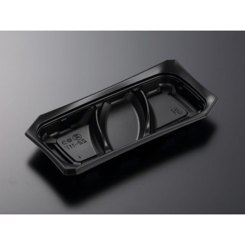 中央化学 軽食容器 CT ゆう 22-11T BK 本体画像