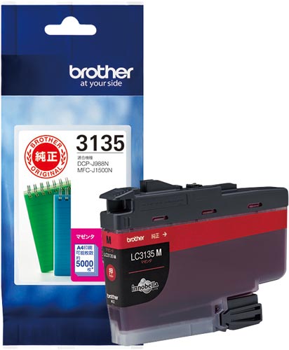 純正インク　ＬＣ３１３５Ｍ　マゼンタ（大容量）画像