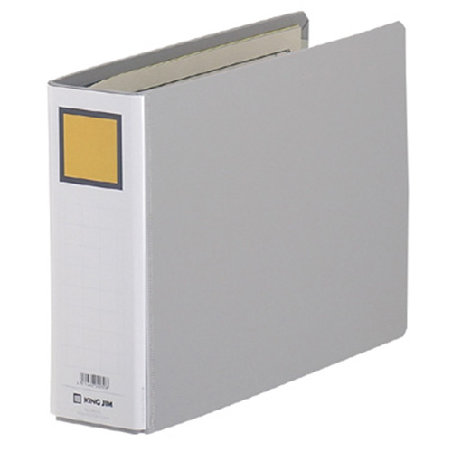 ｷﾝｸﾞﾌｧｲﾙG B5ﾖｺ 500枚収容 50mmとじ 背幅66mm ｸﾞﾚｰ 1冊画像