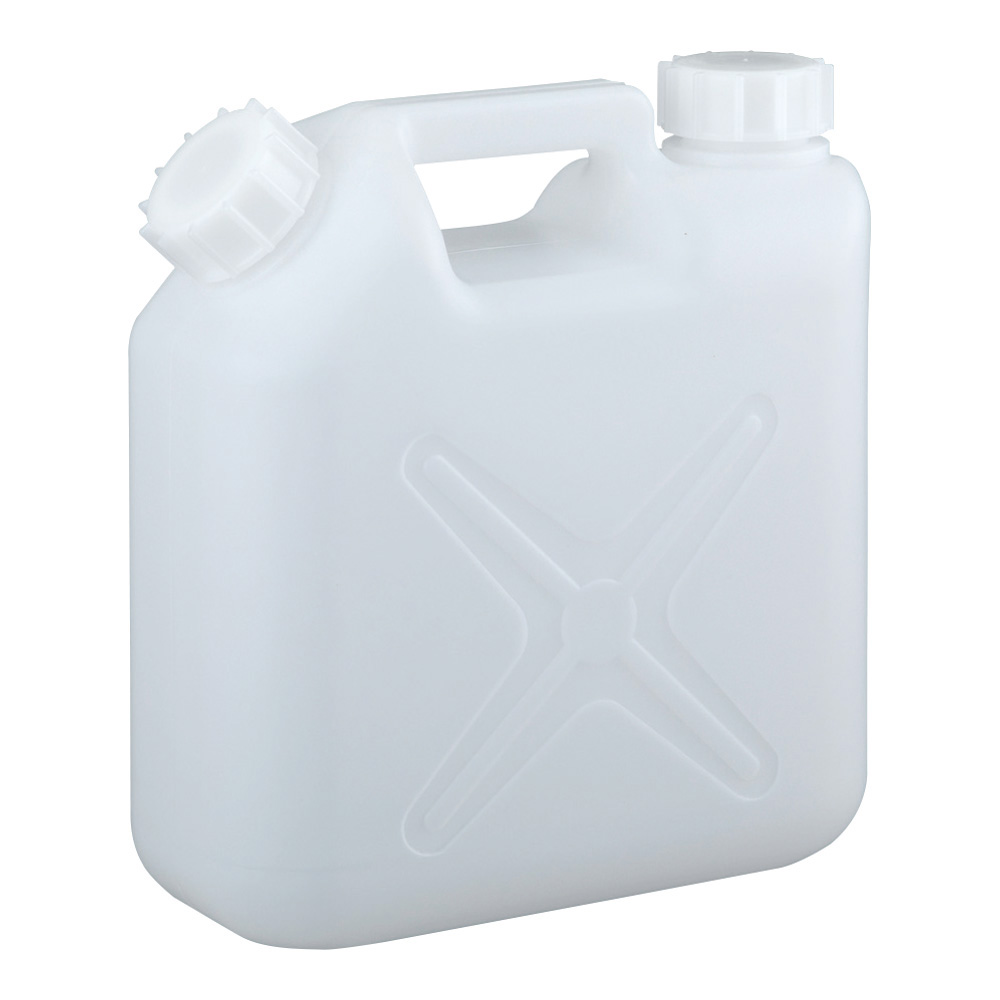 廃液回収容器（チューブ接続キャップ用） 5L容器本体 2口 ジャバラノズルなし画像