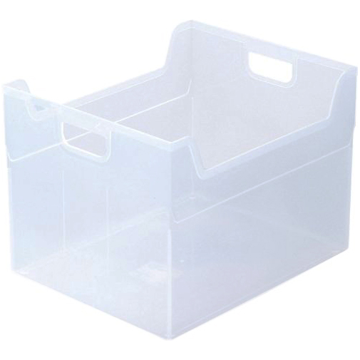 ｷｬﾊﾟﾃｨE5 ﾌｧｲﾙﾎﾞｯｸｽ A4ﾖｺ 背幅263mm ｸﾘｱ 1個画像