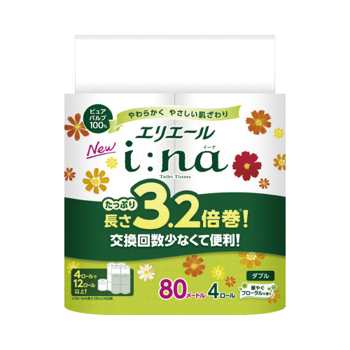 イーナトイレット　３．２倍巻４Ｒ　ダブル画像