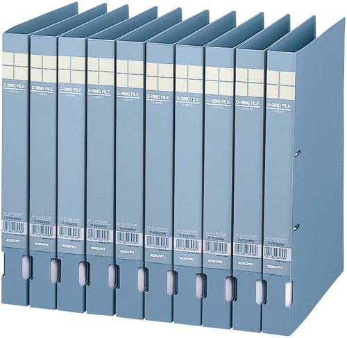 ＤリングファイルＰＰ　青Ａ４縦背幅３４ｍｍ　１０冊画像