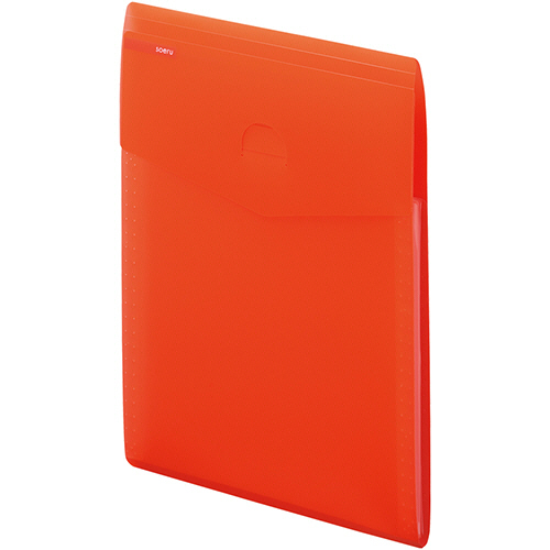 soeru ｽﾘﾑﾄﾞｷｭﾒﾝﾄﾌｧｲﾙ(ﾀﾃ型) A4 5ﾎﾟｹｯﾄ ｻﾆｰﾚｯﾄﾞ 1冊画像