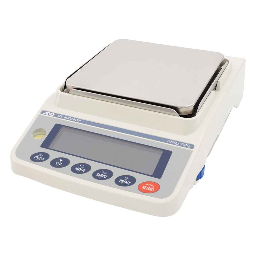 校正用分銅内蔵型防塵・防水(IP65) 汎用天びん GX-AWPシリーズ ひょう量:6200g 最小表示:0.01g画像