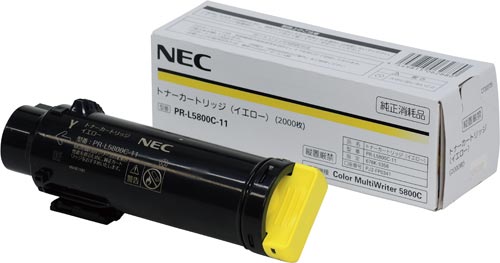 純正トナー　ＰＲ－Ｌ５８００Ｃ－１１　イエロー画像