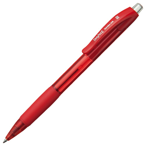 ﾉｯｸ式油性ﾎﾞｰﾙﾍﾟﾝ(なめらかｲﾝｸ) 0.5mm 赤 1ｾｯﾄ(50本)