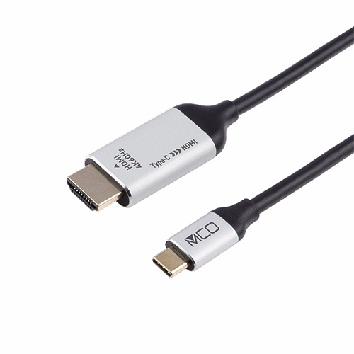 ミヨシ Type-C HDMI変換ケーブル 4K60Hz対応 ブラック 3m 1本
