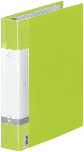 クリヤーブック交換式　黄緑　Ａ４縦背幅５０ｍｍ画像