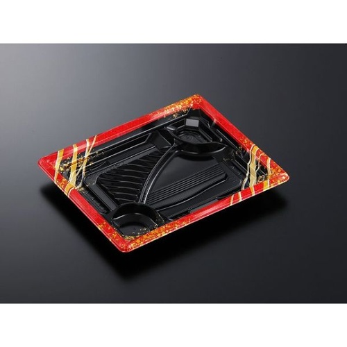 中央化学 弁当容器 CT いろは 23-19C こまいR-BK 本体画像