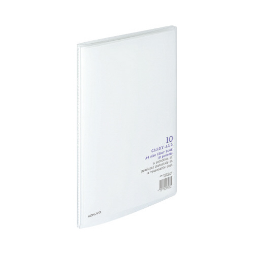 クリヤブックキャリーオールＡ４縦１０Ｐ透明Ｘ３画像