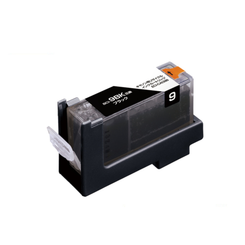 ﾘｻｲｸﾙｲﾝｸｶｰﾄﾘｯｼﾞ ﾌﾞﾗｯｸ(顔料) [ｷﾔﾉﾝ:BCI-9BK互換] ECI-CA09B 1個画像