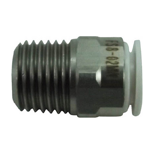 ﾀｯﾁｺﾈｸﾀｰﾌｧｲﾌﾞ ﾒｲﾙｺﾈｸﾀｰ(ﾎﾜｲﾄﾎﾞﾃﾞｨｰ)8mm･R1/4 1個画像