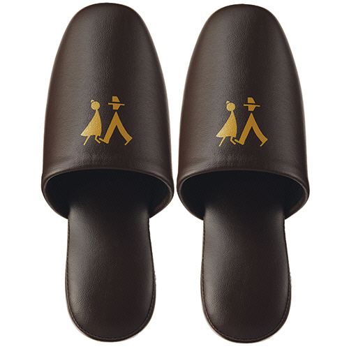 ﾄｲﾚ用 吊り込みｽﾘｯﾊﾟ ﾌﾞﾗｳﾝ 1足