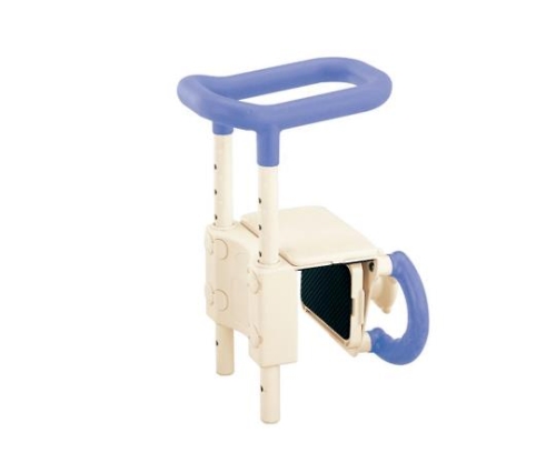 高さ調節付浴槽手すり（安寿） UST-130 ブルー