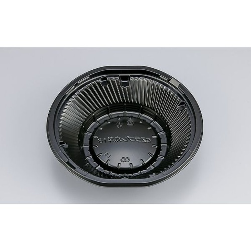 シーピー化成 どんぶり容器 CZラプレ丸丼18 BS黒 本体画像