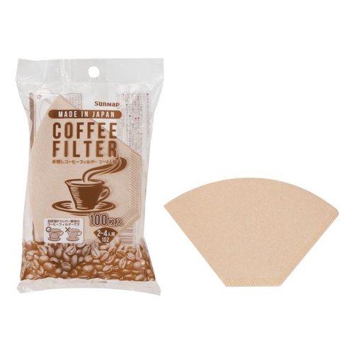 未晒コーヒーフィルター 102 100枚入 サンナップ画像