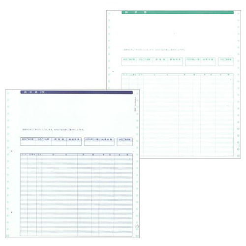 請求書 明細式･2P 10×11ｲﾝﾁ 1箱(500枚)画像