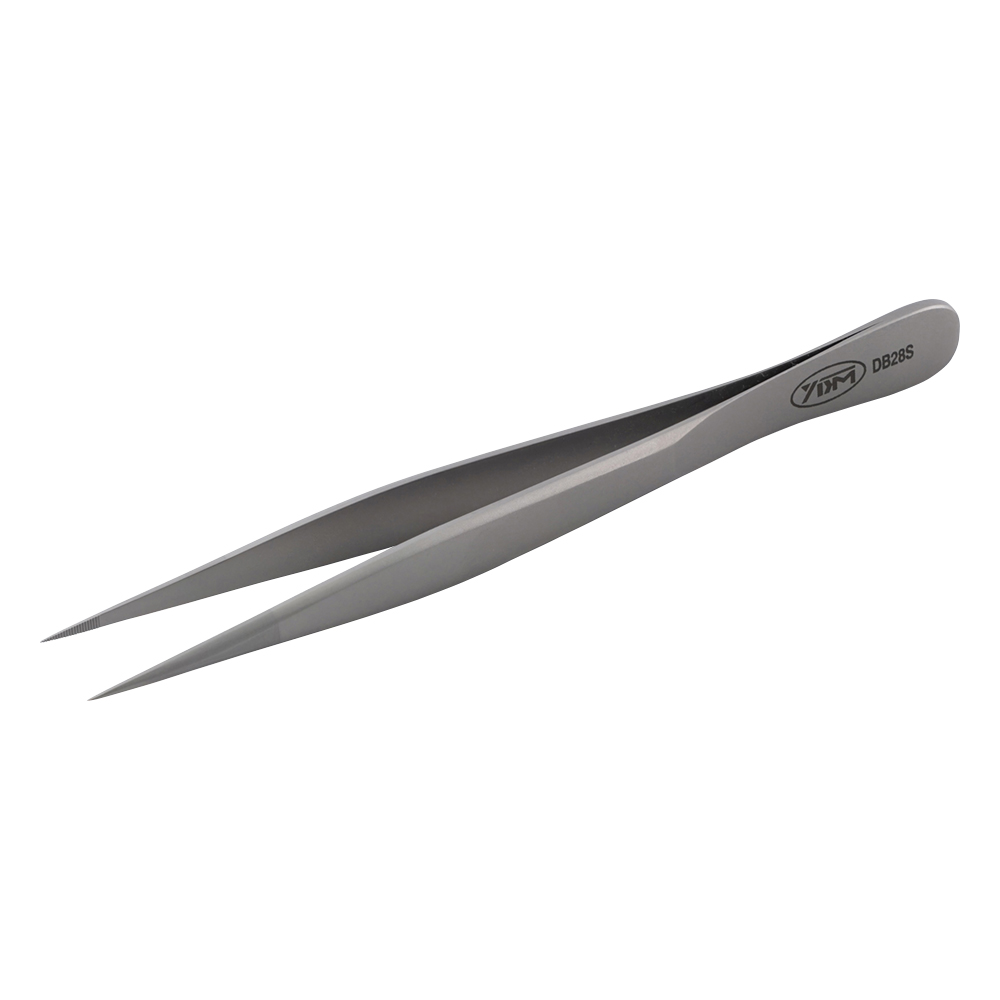 マイクロピンセット 直 無鈎 溝付き 110mm画像
