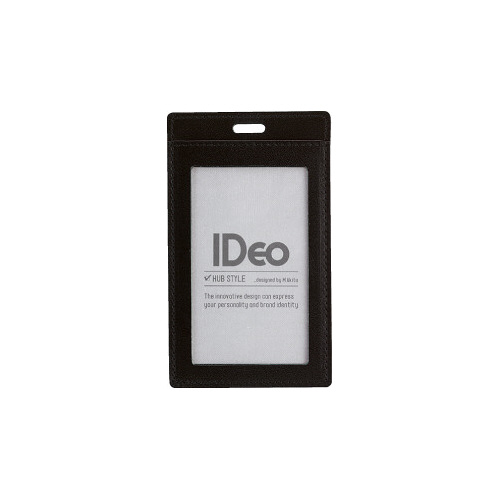 革製ネームカードケースＩＤｅｏ　タテ型　黒画像