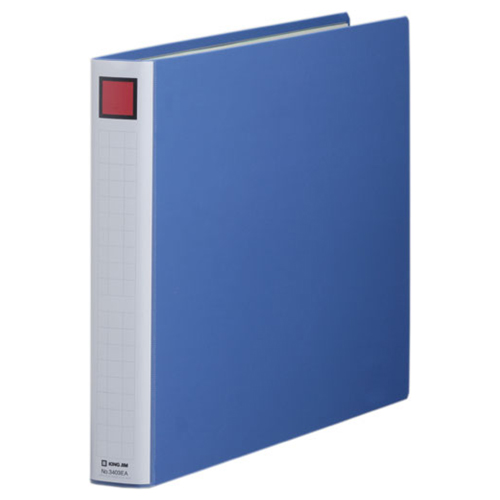 ｷﾝｸﾞﾌｧｲﾙ ｽｰﾊﾟｰﾄﾞｯﾁ(脱･着)ｲｰｼﾞｰ A3ﾖｺ 30mmとじ 背幅46mm 青 1ｾｯﾄ(10冊)画像