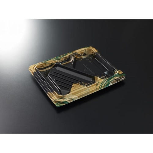 中央化学 弁当容器 CT 宝台膳 23-19L 風葉BK 本体画像