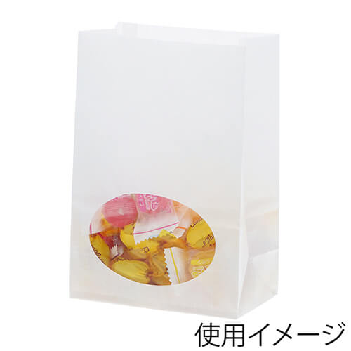 アレンジ自在！白無地の窓付き角底袋