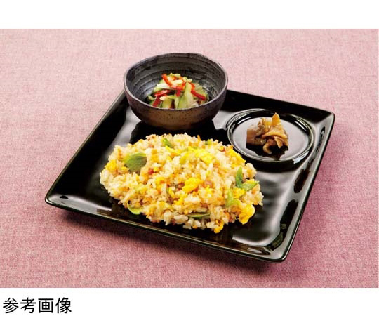 遊器四方皿 スティールブルー 30個入 青い四方皿が整然と並べられた様子、全体が均一な色合いで統一感がある。