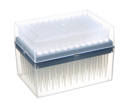 1000μL ロング フィルターチップ システムラック（PP） 滅菌 1箱（96本×10ラック入）画像