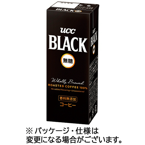 BLACK 無糖 200mL 紙ﾊﾟｯｸ 1ｹｰｽ(24本)画像