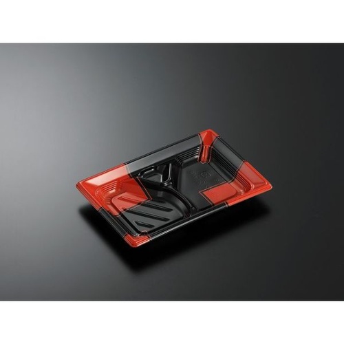 中央化学 弁当容器 CT みちる K23-16L 角R-BK 本体画像