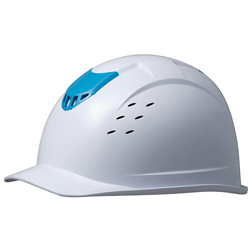 ABS製ﾍﾙﾒｯﾄ(通気孔･KP) SC-13 BV RA-KP ﾎﾜｲﾄ/ﾌﾞﾙｰ 1個画像