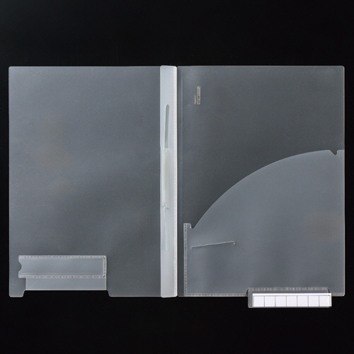 ｶﾙﾃﾌｫﾙﾀﾞｰ ﾌｧｽﾅｰ付 A4ﾖｺ 見出し紙付 下見出しﾀｲﾌﾟ 1箱(200枚)画像