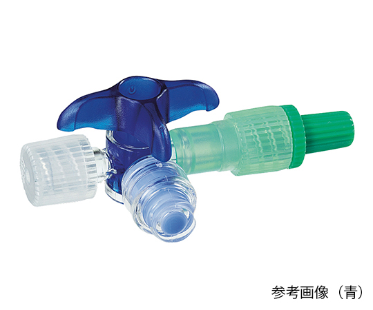 ディスコフィックスC バルブ付 （ニードルレスバルブ付滅菌三方活栓） 青3バー360° 延長チューブなし 1箱（100個入）画像