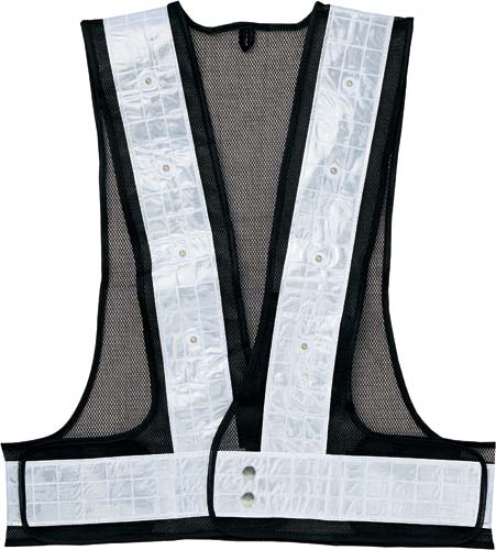 反射安全ベスト　ＬＥＤ　シルバー画像