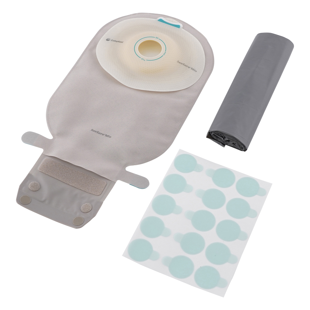 センシュラ ミオ1 ライト 単品系装具・コロストミー/イレオストミー用 25φmm 透明 1箱（10枚入）