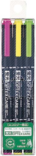 蛍光オプテックス　ケア　３色セット